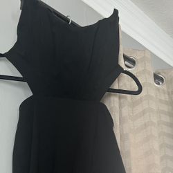 Windsor Corset Prom Dress (Black)