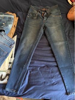 High waisted skinny jeans