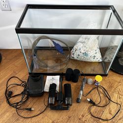 20 Gallon Aquarium And Supplies