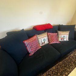 Navy blue Couch With Table -300