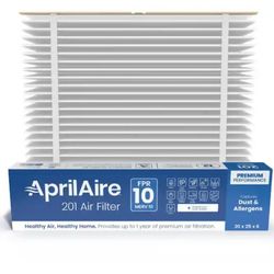 AprilAire
201 20 in. x 25 in. x 6 in. MERV 10 FPR 10 Pleated Air Filter For Air Cleaner Models 2200, 2250 (1-Pack)