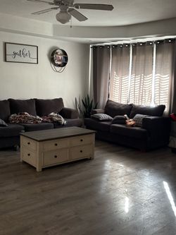 Brown Living Room Couch Set