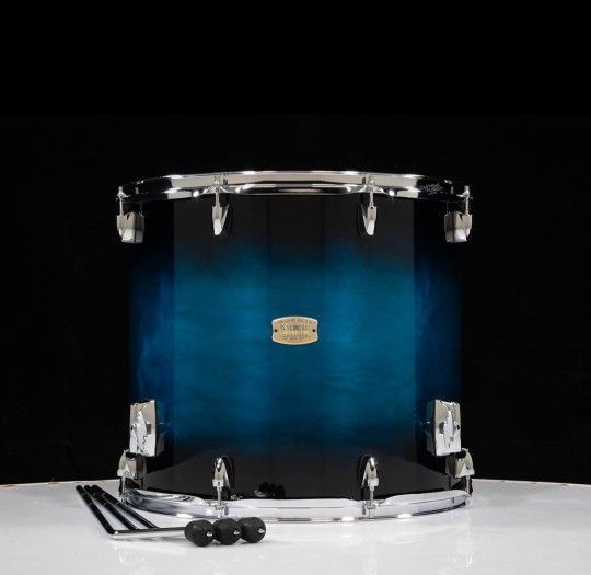 Yamaha Stage Custom Deep Blue Sunburt 4 Drums And Cases
