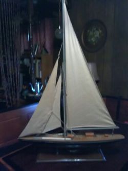 Vintage Wooden Sailboat/Yacht Ship