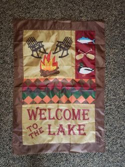 Flag Welcome to the Lake