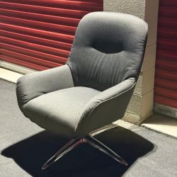 ✨ Serta Reagan Lounge Chair – Swivel Accent Chair (Charcoal) ✨