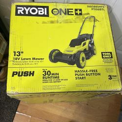Ryobi One + 18V  13” Lawn Mower Tool Only