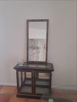 FREE  glass furniture with mirror