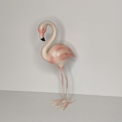 Pink Flamingo Garden Statue Figurine Decor 