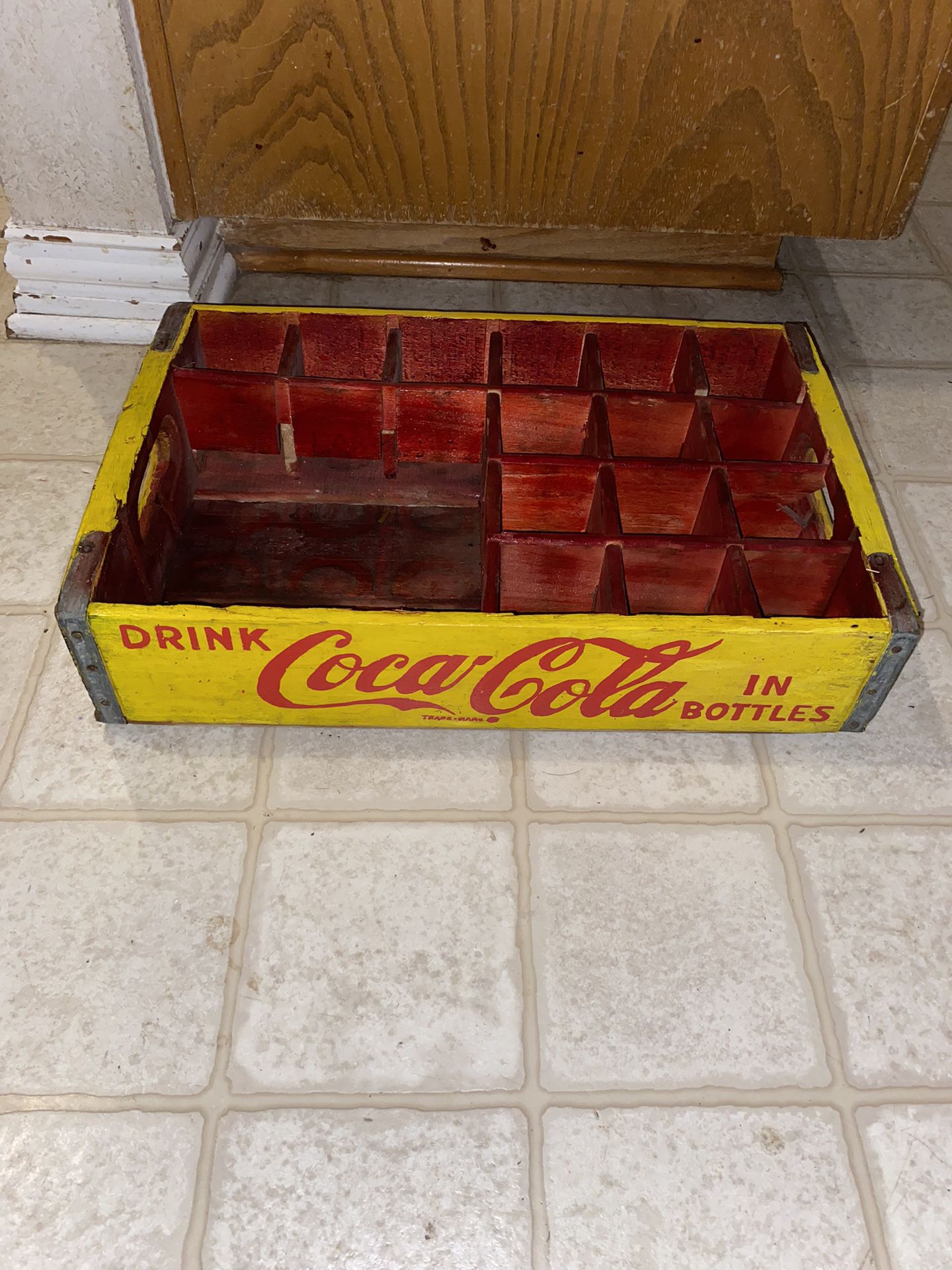 Coca-cola Coke Case Wood Vintage