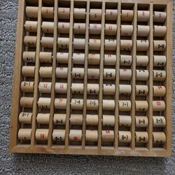 Preloved Multiplication Table Made of Wood
