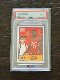 2003 Bazooka Lebron James PSA 8