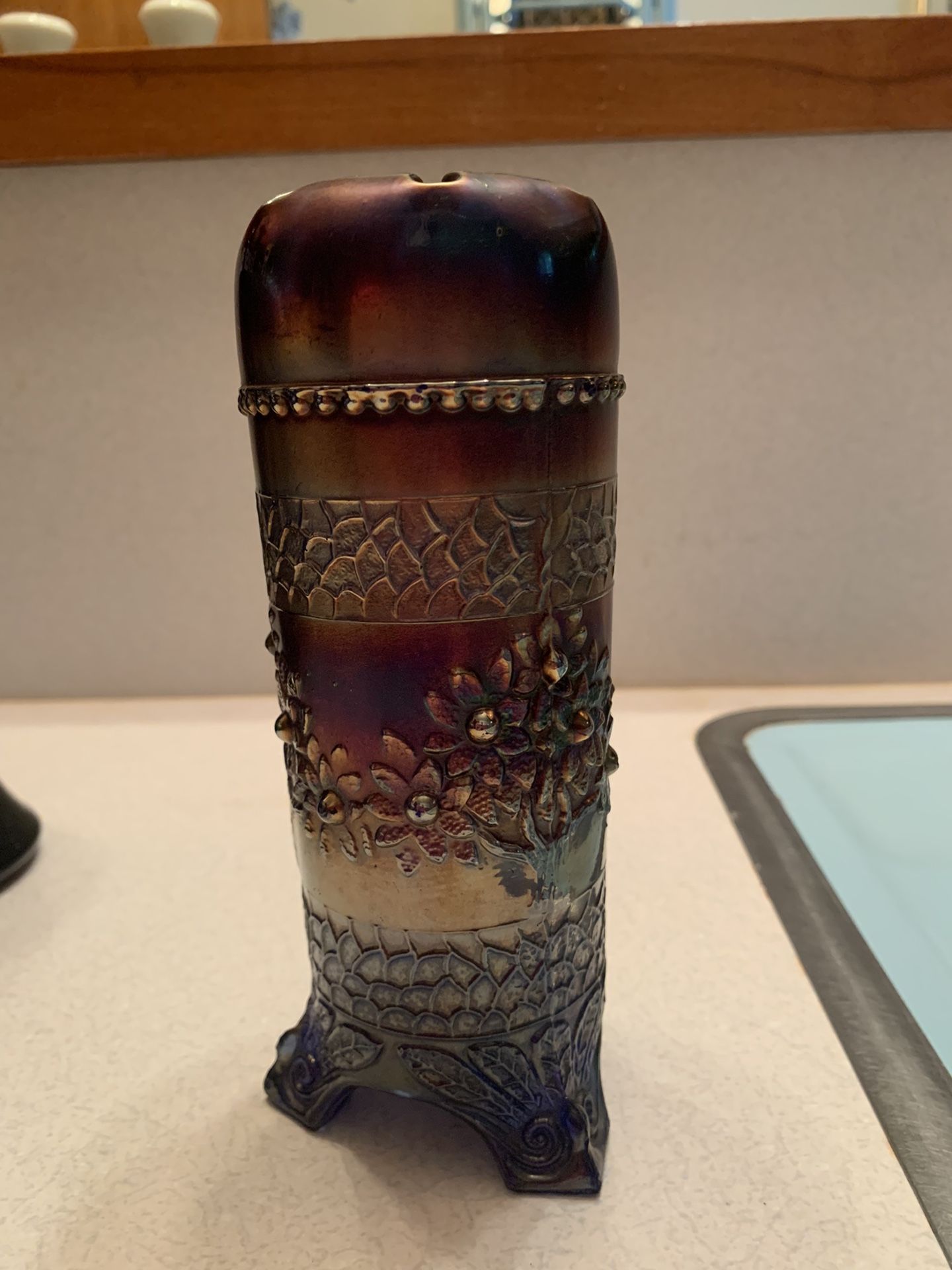 Carnival Glass Hatpin Holder