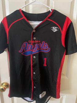 Girls large Louisville slugger button-down Corona Angel jersey
