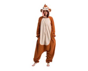 Adult Hooded Monkey Jumpsuit, XL