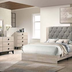 New 5 Piece Queen Bedroom Set / Free Assembly And Free Delivery 