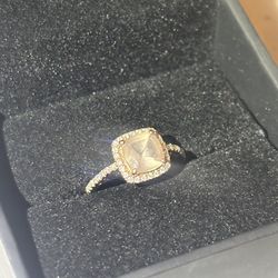 14K Rose Gold Moissanite Ring (size 7) - Valentine’s ready!✨