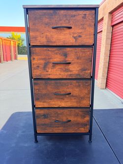 NEW in Box Chest of Drawers Dresser Wall 4-Drawer Bedroom Entry CAB-4BC-Rust