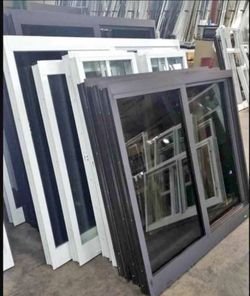 Aluminum Framed Glass Windows Lot