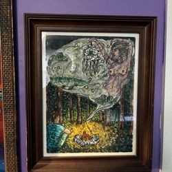 The Woman in the Smoke- original painting