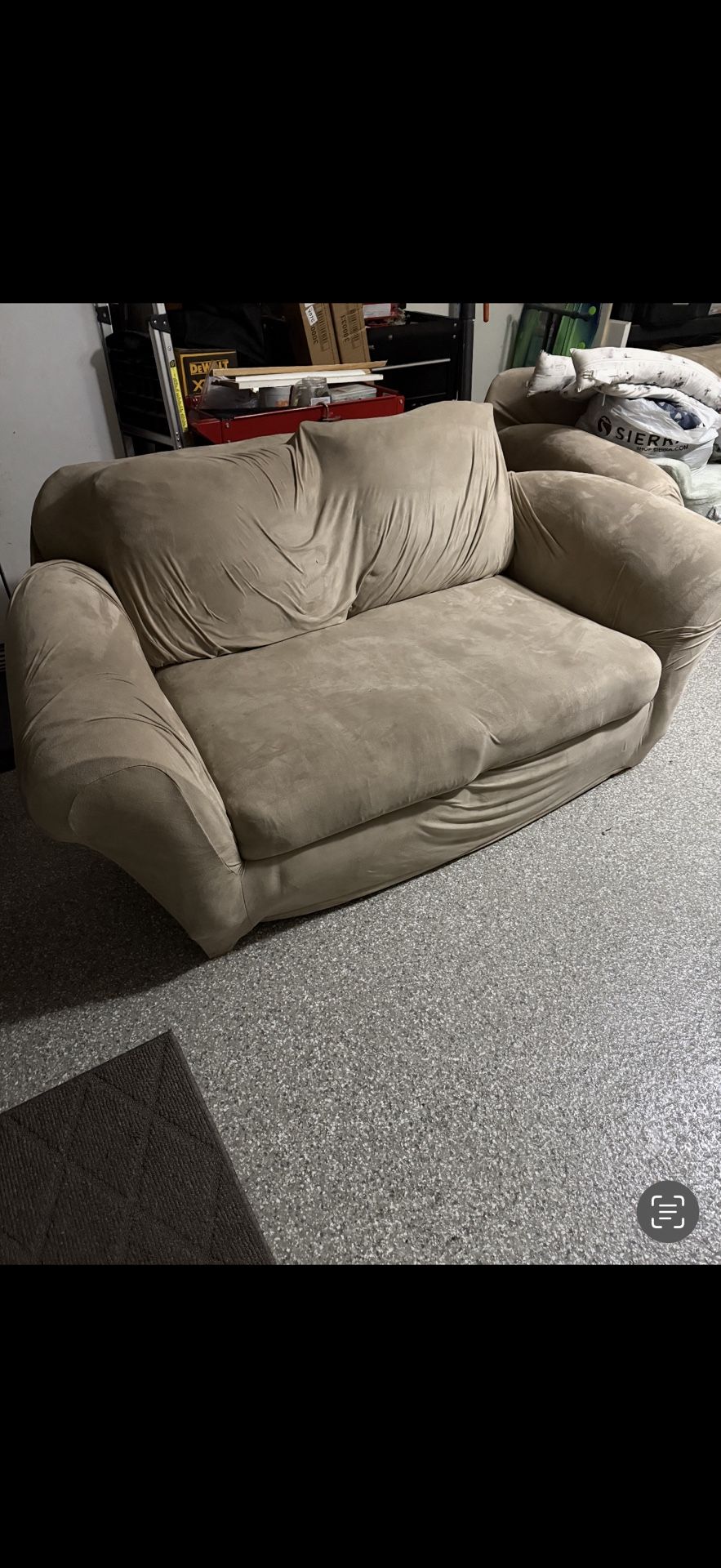 Crate And Barrel Sofa & Love Seat Set