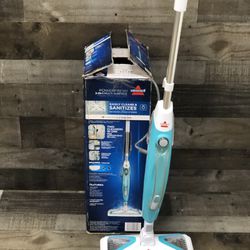 BISSELL PowerFresh 2-in-1 Lightweight Swivel Steam Mop; Naturally Sanitizes Hard Floors & Hard Surfaces with On-Demand Steam