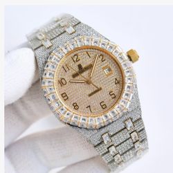 Gold Moissanite AP Watch (BRAND NEW)