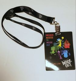 Inside Out Movie Lanyard with Insider Access Pass