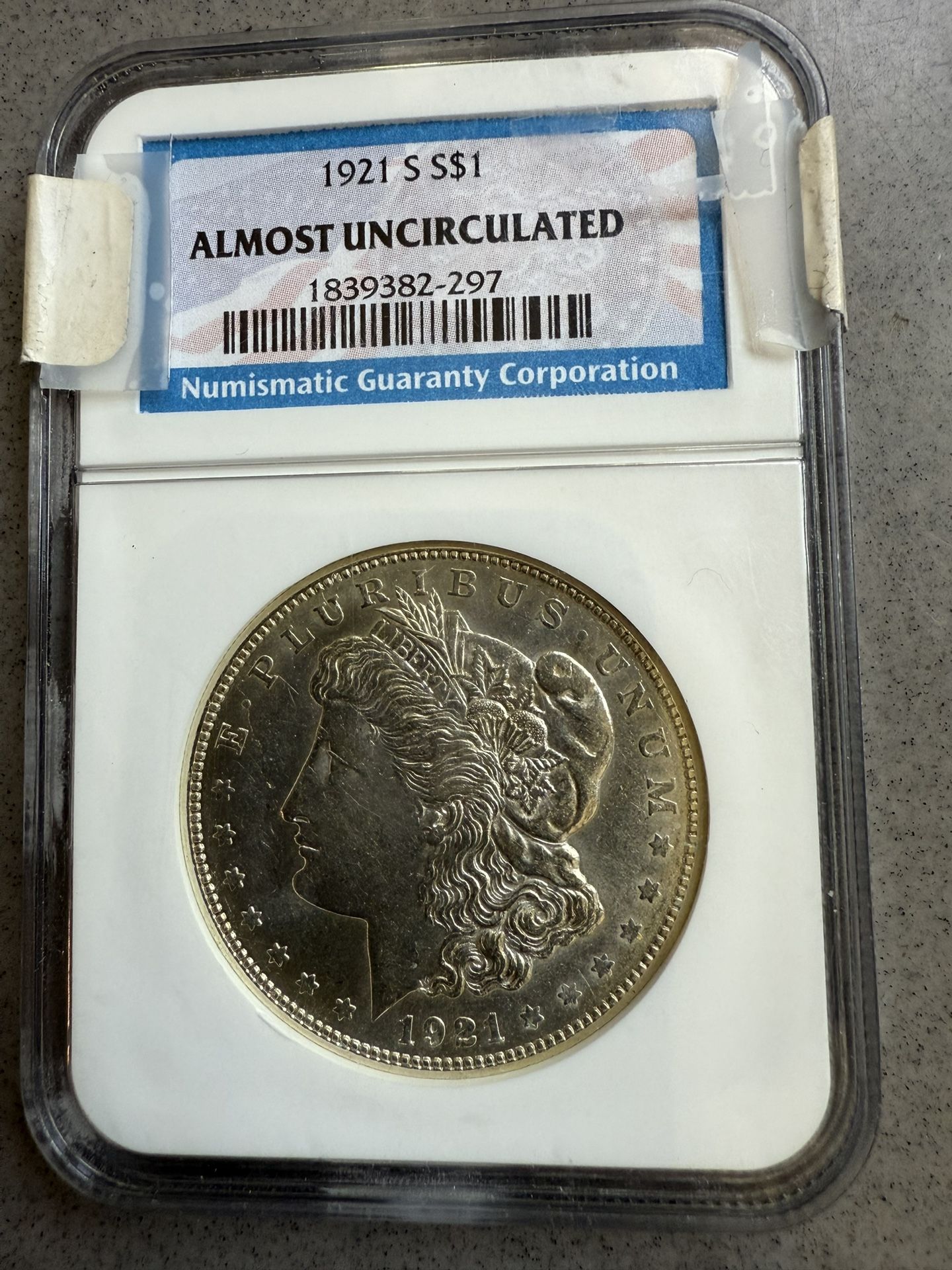 1921 Silver Dollar AU