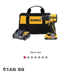 Dewalt Drill Driver 1/2 Inch With 2 Batteries 