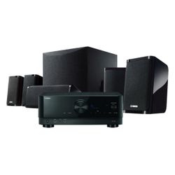 Yamaha - YHT-5960 Premium All-in-One Home Theater System with 8K HDMI and Wi-Fi - Black