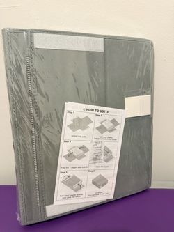 SpaceAid 4 Pack Bed Sheet Organizers and Storage, Foldable Organizer, Gray 91ZDSN-SL01-G4