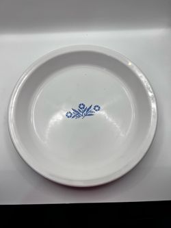 Vintage Corning Ware Blue Cornflower 9" Pie Plate P-309 Round Baking Dish