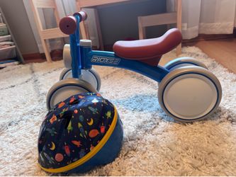 Baby Balance Bike + Helmet
