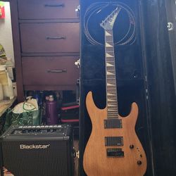 Guitar W/ Case And Amp