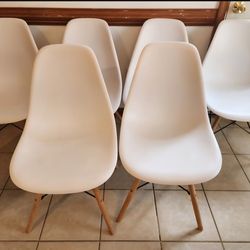 White IKEA chairs