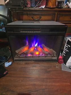 Wall Instert Fire Place. Heater Blower. Color Changing Flames. 