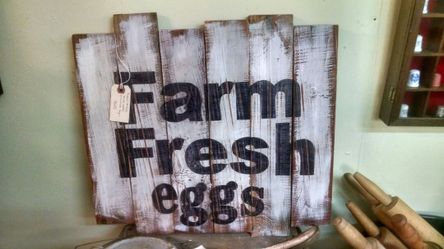 Hand made and painted country sign