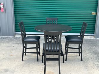 Adjustable Table and 4 Chairs