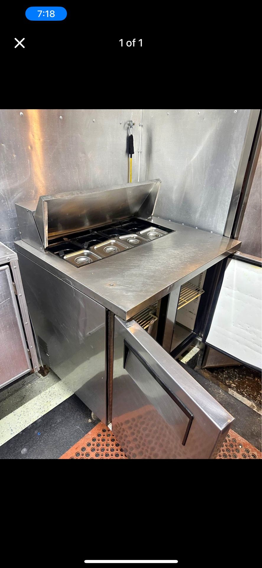True Commercial Refrigerated Prep Table