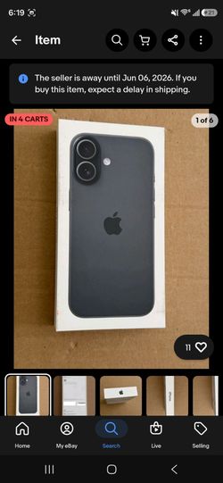 Sealed Black Iphone 17 T MOBILE 256GB