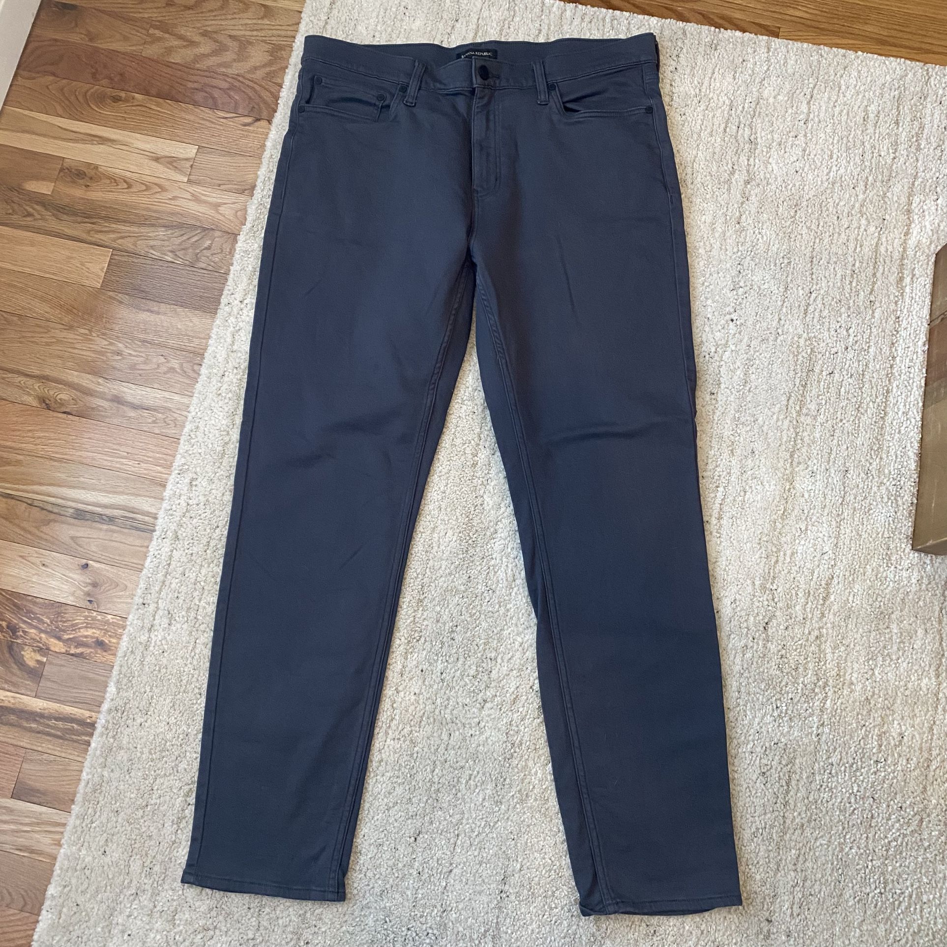 Banana Republic Men’s Stretch Pants 36x32 Blue/Gray