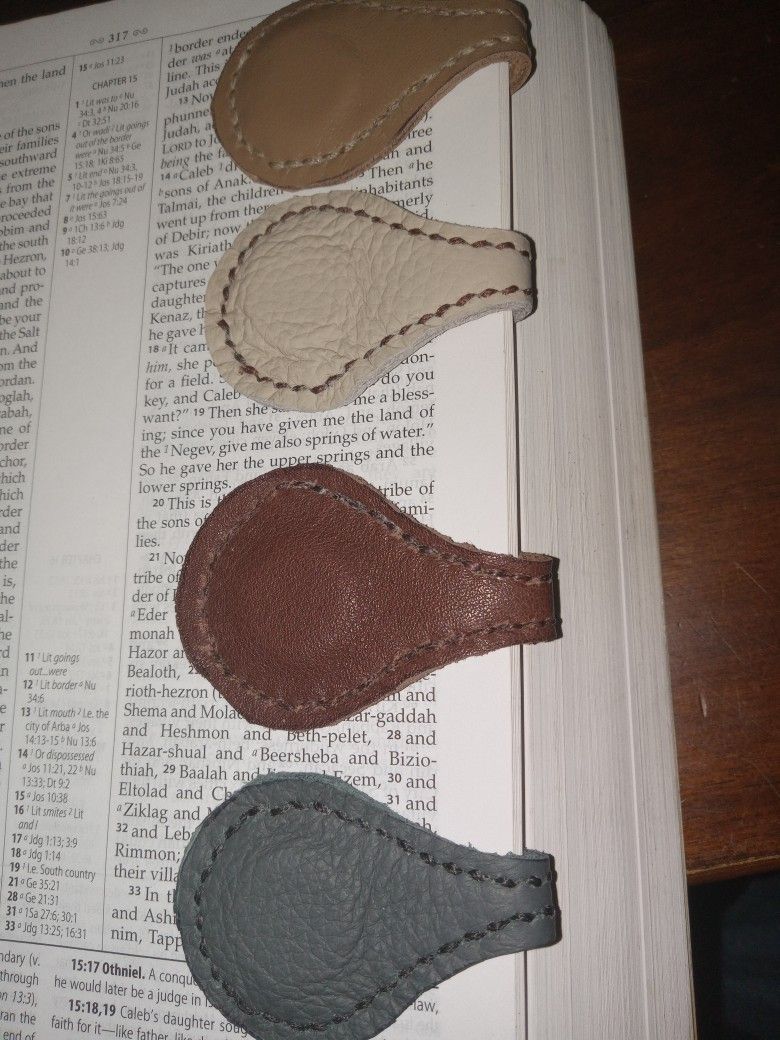 Leather Magnetic Bookmarks
