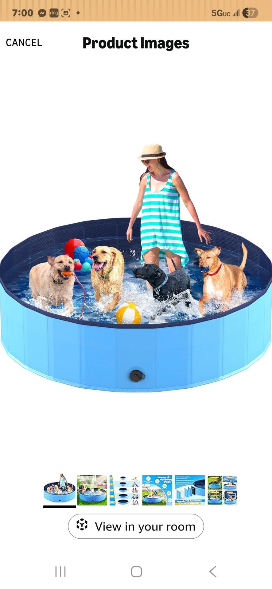 Foldable Dog Pool