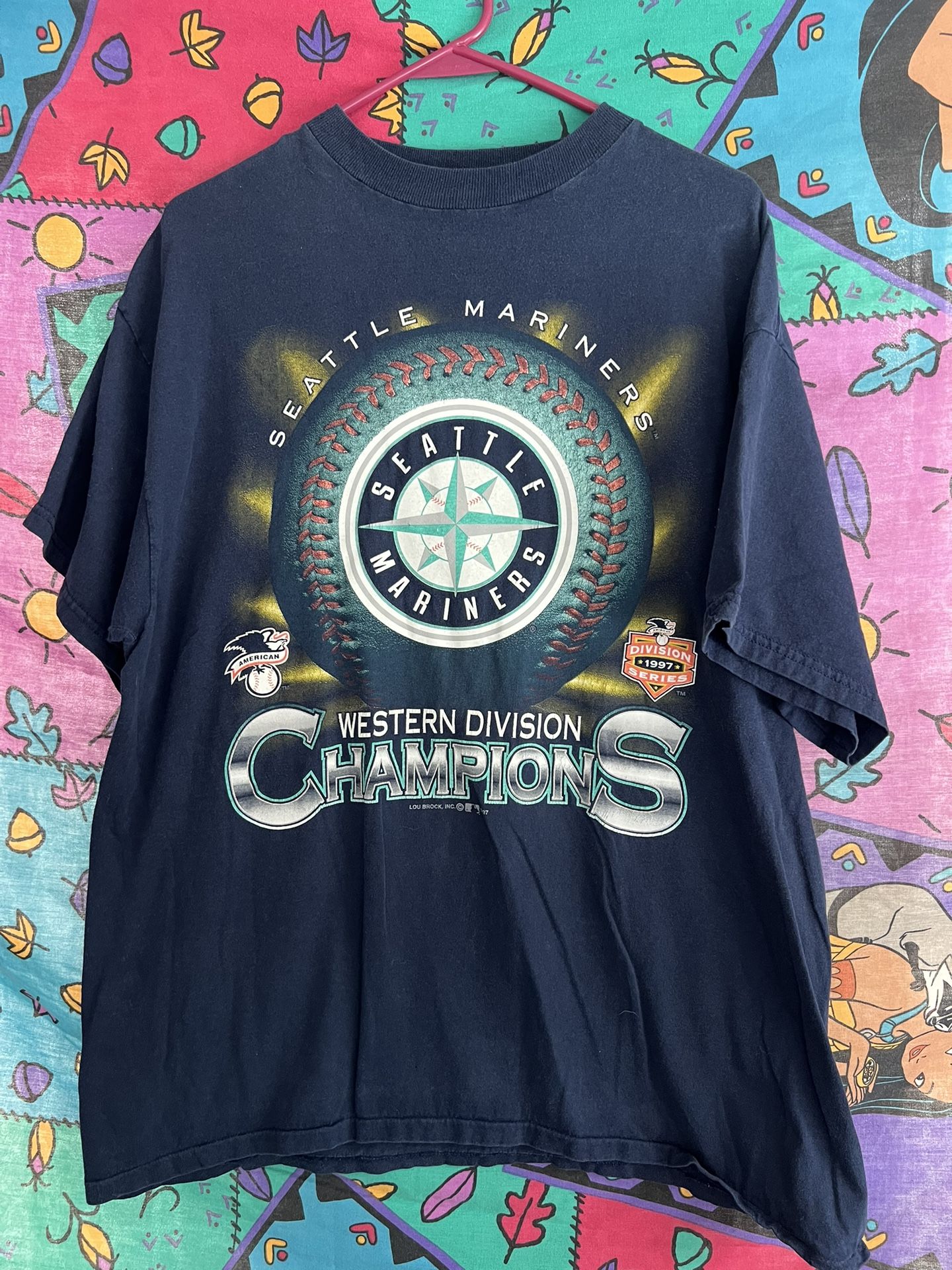 seattle mariners vintage t shirt size XL