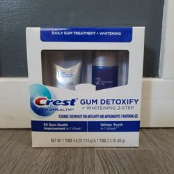 Crest Gum Detoxify Whitening 2 Step Toothpaste 