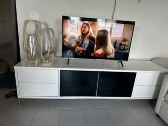 Modern TV console And White Console