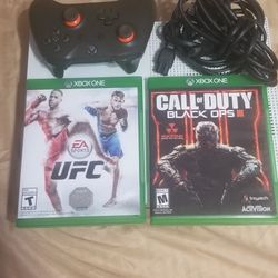 Xbox one complete with 2 Game and one Controller use