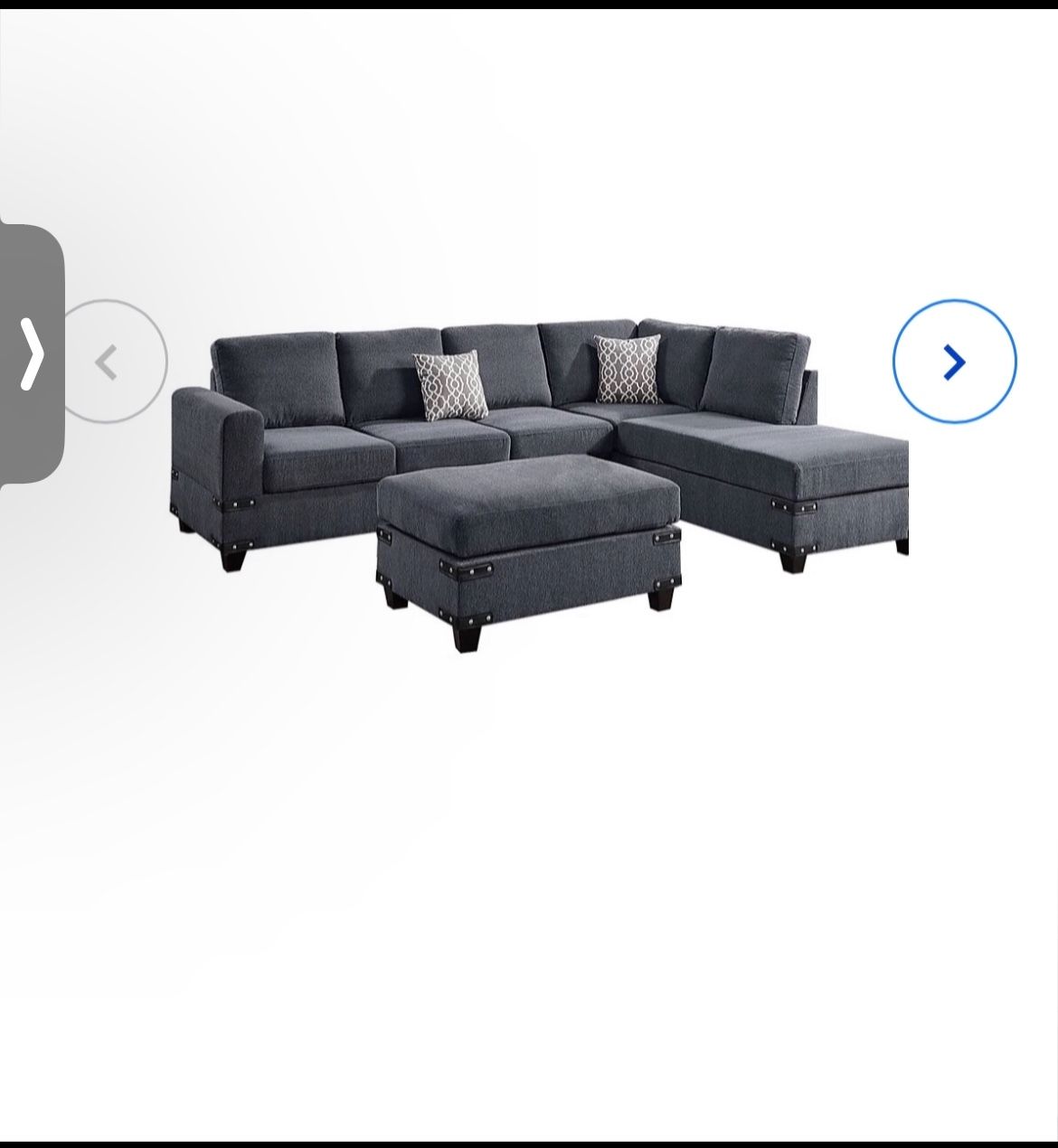 Blue/Grey Sectional