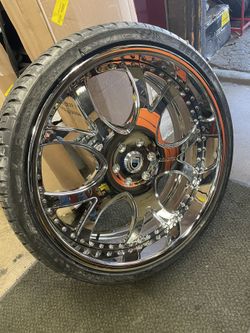 26” Asanti 2 pc wheels and tires 